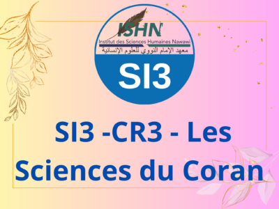 SI3 -CR3 – Les Sciences du Coran
